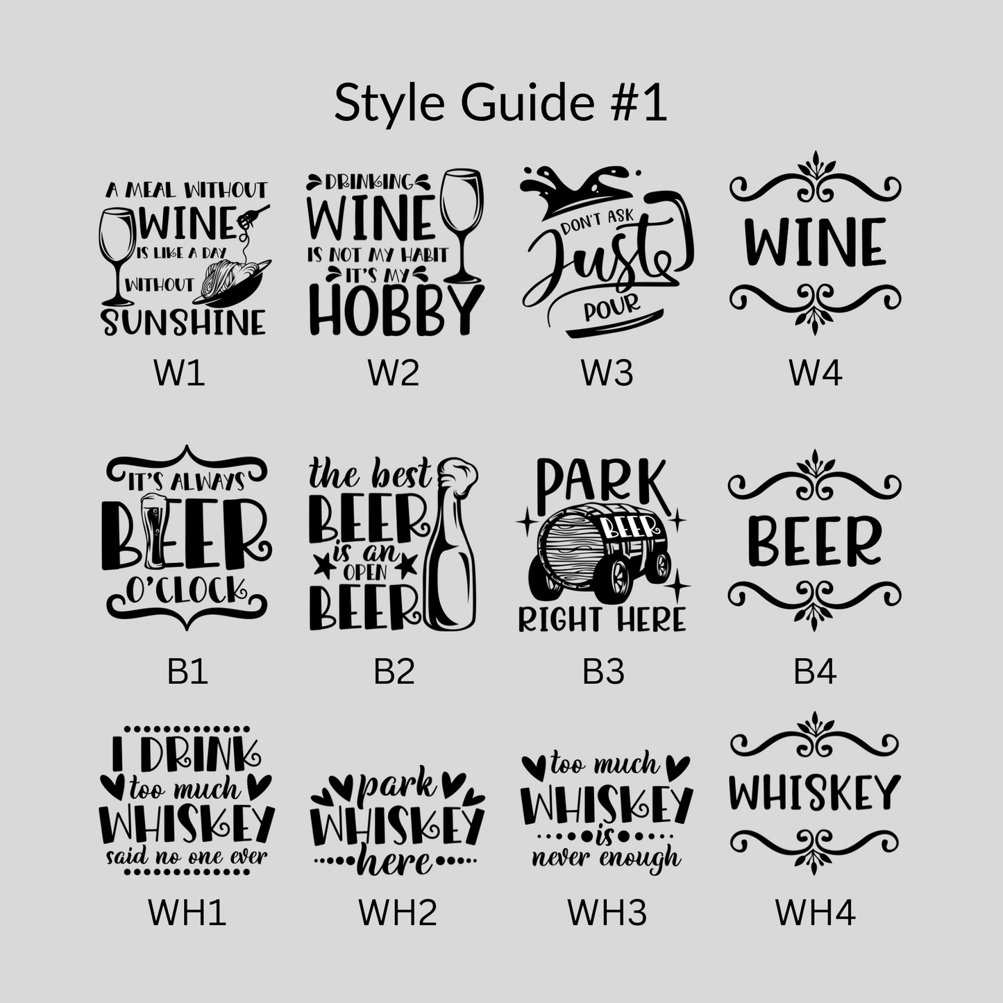 Drink Slate Coaster Set